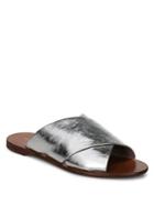 Diane Von Furstenberg Bailie Leather Slides