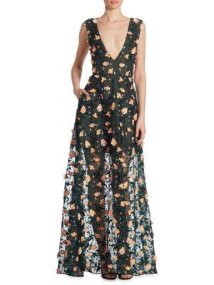 Jason Wu Floral Embroidered Gown