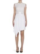 Carven Lace Belted Dress