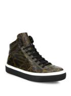 Jimmy Choo Leather High-top Sneakers