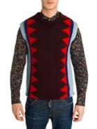 Dsquared2 Geometric Patterned Wool Sweater