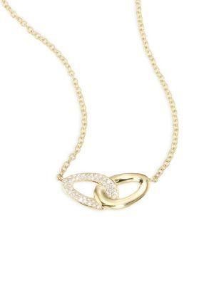 Ippolita Cherish Diamond & 18k Yellow Gold Intertwine Necklace