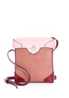 Manu Atelier Mini Pristine Suede & Leather Box Bag