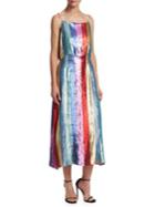 Rixo Tessa Sequin Stripe Dress