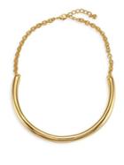 Kenneth Jay Lane Polished Gold Bar Necklace