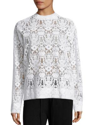 Dkny Floral Lace Pullover