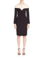 Black Halo Marla Colorblock Sheath Dress