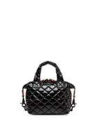Mz Wallace Micro Sutton Patent Quilted Nylon Satchel