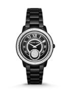 Michael Kors Madelyn Blackened Stainless Steel Glitz Chronograph Bracelet Watch