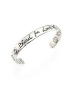 Gucci Blind For Love Sterling Silver Cuff