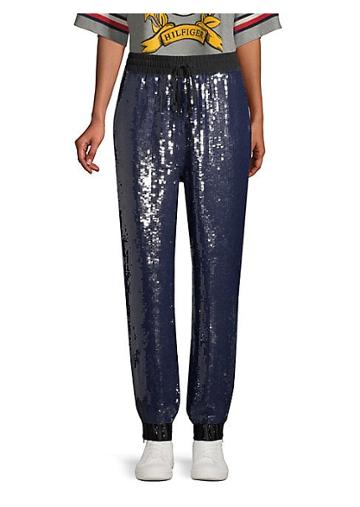 Tommy Hilfiger Collection Sequined Track Pants