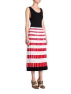 Fendi Pleated-skirt Knit Dress