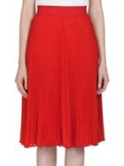 Givenchy Pleated Georgette Skirt