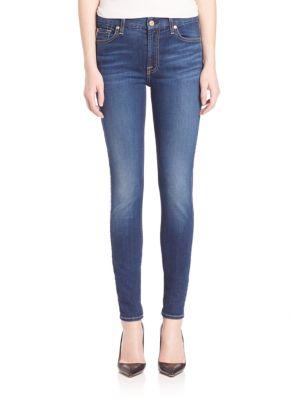 7 For All Mankind B(air) Skinny Contrast Squiggle Jeans