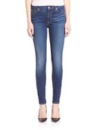 7 For All Mankind B(air) Skinny Contrast Squiggle Jeans