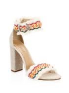 Schutz Zoola Embroidered Sandals