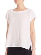 Eileen Fisher Cotton Voile Swing Top