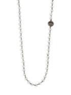 Nina Gilin Diamond & Moonstone Beaded Necklace/36