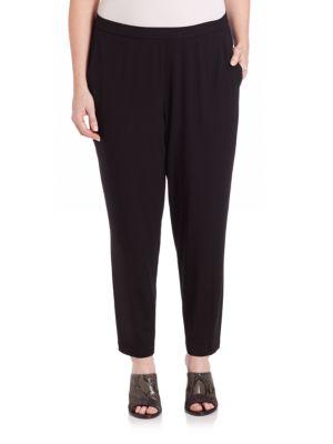 Eileen Fisher, Plus Size Jersey Ankle Pants