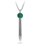 David Yurman Osetra Tassel Necklace With Green Onyx