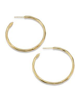 Ippolita Glamazon 18k Yellow Gold #3 Hoop Earrings/1.65