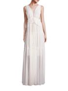 See By Chloe Sleeveless Pleated Gown