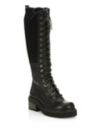 See By Chloe Katerina Leather Combat Boots