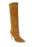 Gianvito Rossi Suede Point Toe Tall Boots