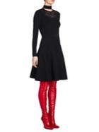 Fendi Knit Fit-&-flare Choker Dress