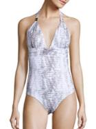 Heidi Klein Alahambra Adjustable Printed One-piece Swimsuit