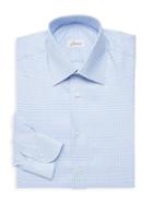 Brioni Classic-fit Houndstooth Dress Shirt