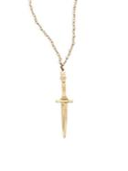 Pamela Love 4mm White Pearl Dagger Pendant Necklace