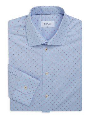 Eton Slim-fit Printed Cotton Dress Shirt