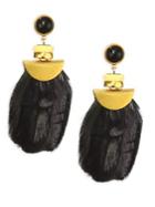 Lizzie Fortunato Feathered Eagle Drop Earrings