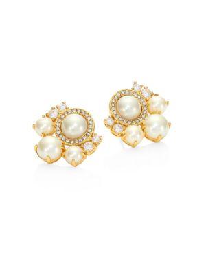 Kate Spade New York Faux-pearl Cluster Stud Earrings