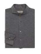 Canali Woven Texture Cotton Shirt