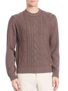 Saks Fifth Avenue Collection Cable-knit Silk & Cashmere Sweater