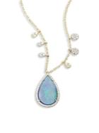 Meira T Diamond & Opal Pendant Necklace