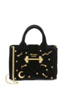 Prada Giardiniera Studded Velvet Chain Handbag