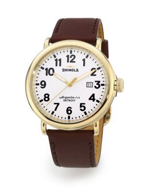 Shinola Runwell Goldtone Stainless Steel Watch