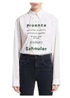 Proenza Schouler Pswl Garment Tag Button-down Shirt