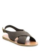 Ancient Greek Sandals Maria Crossover Nubuck Leather Sandals