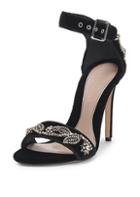 Alexander Mcqueen Floral-embroidered Slingback Sandals
