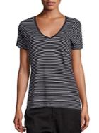 Vince Cotton Striped Tee