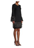 Michael Michael Kors Feather Trim Sweater Dress