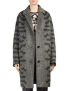 Kenzo Wool And Mohair Blend Cocoon Coat