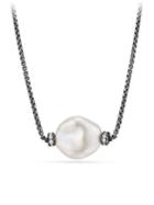 David Yurman Solari Station Necklace With Diamonds And Pearls
