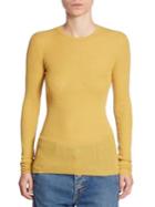 Vince Ribbed Cashmere Crew Top