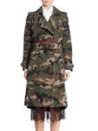 Valentino Long Camouflage Printed Jacket