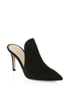 Gianvito Rossi Suede Point-toe Mules